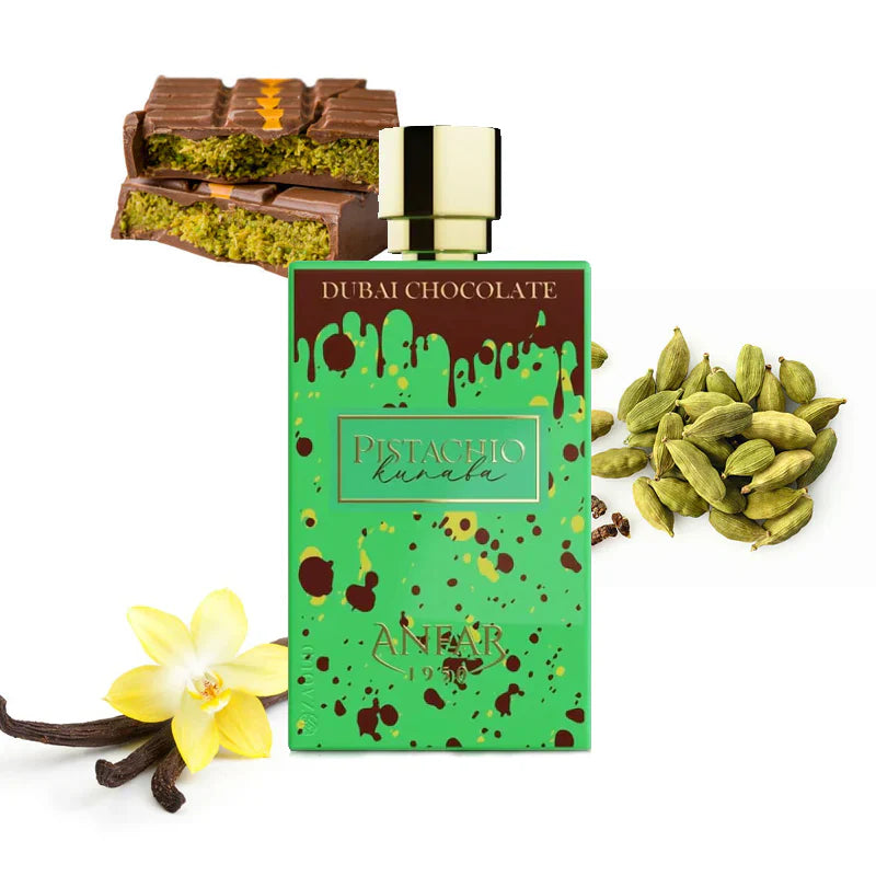 Anfar Pistachio Kunafa Dubai Chocolate Extra De Perfuam 80 Ml